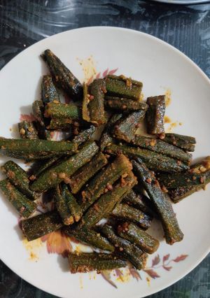 A picture of Crispy bhindi.