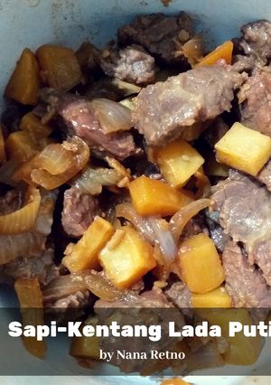 Foto resep Sapi-Kentang Lada Putih