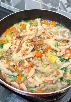 Foto resep Sup Ceker Sosis