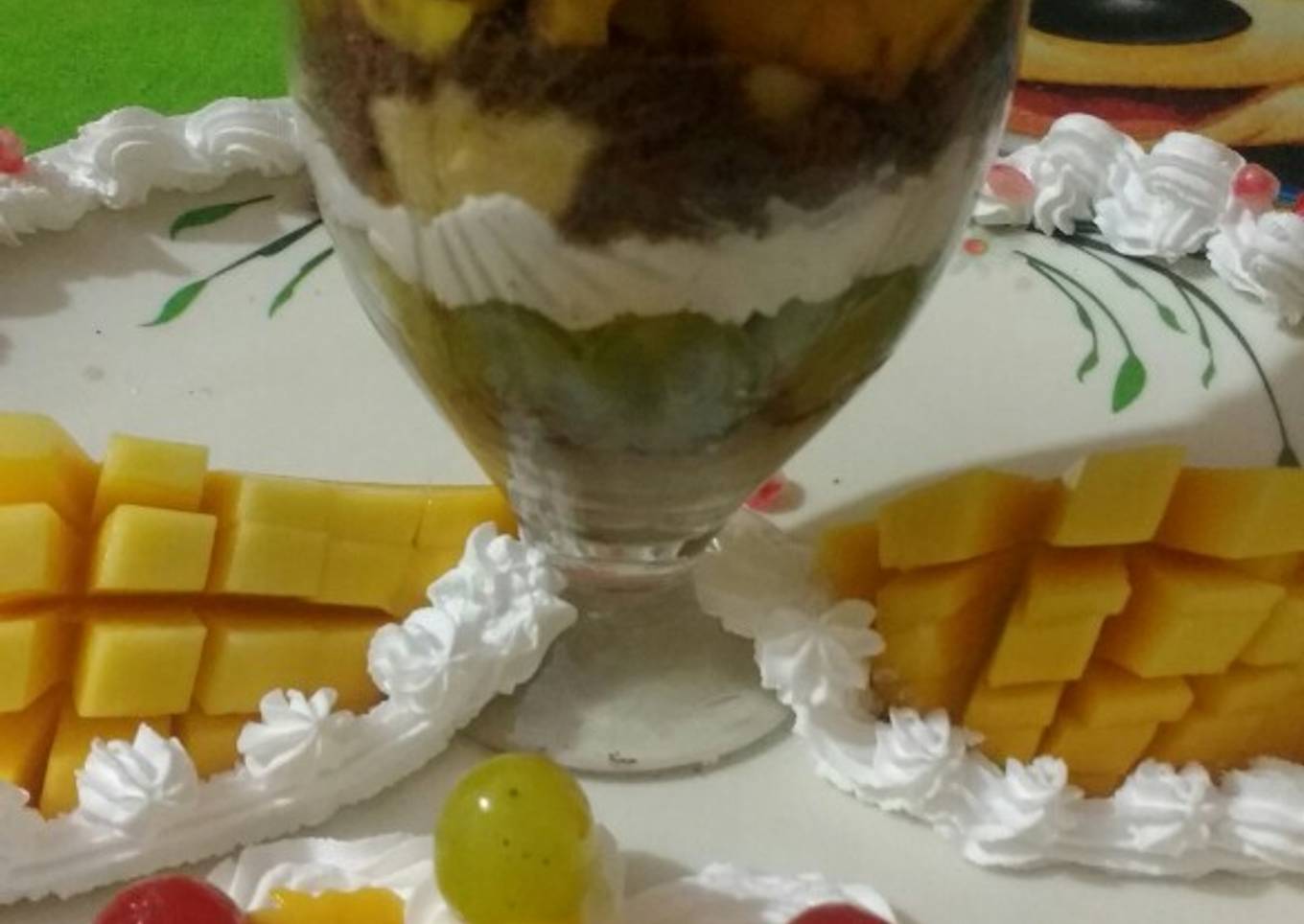 Special mango fresh fruit cocktail