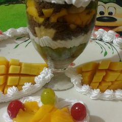 A picture of Special mango fresh fruit cocktail.