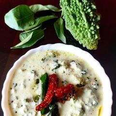 A picture of Bitter gourd pachadi.