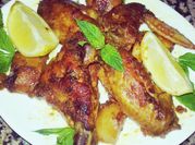 A picture of sauces chicken wings