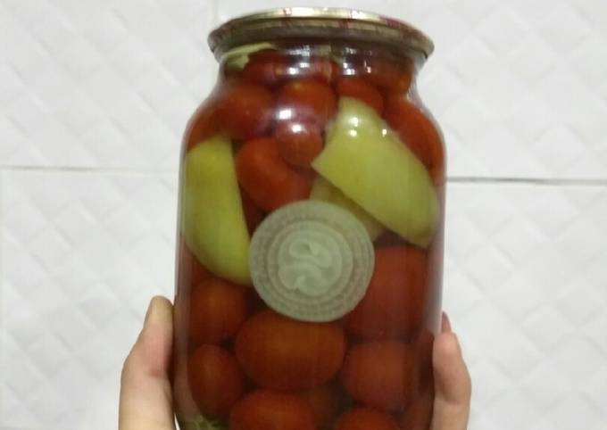 Маринованные помидоры черри с петрушкой - Пошаговый рецепт с фото. Заготовки на зиму. Маринование
