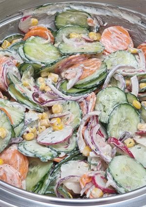 IR-barát nyári saláta recept fotója