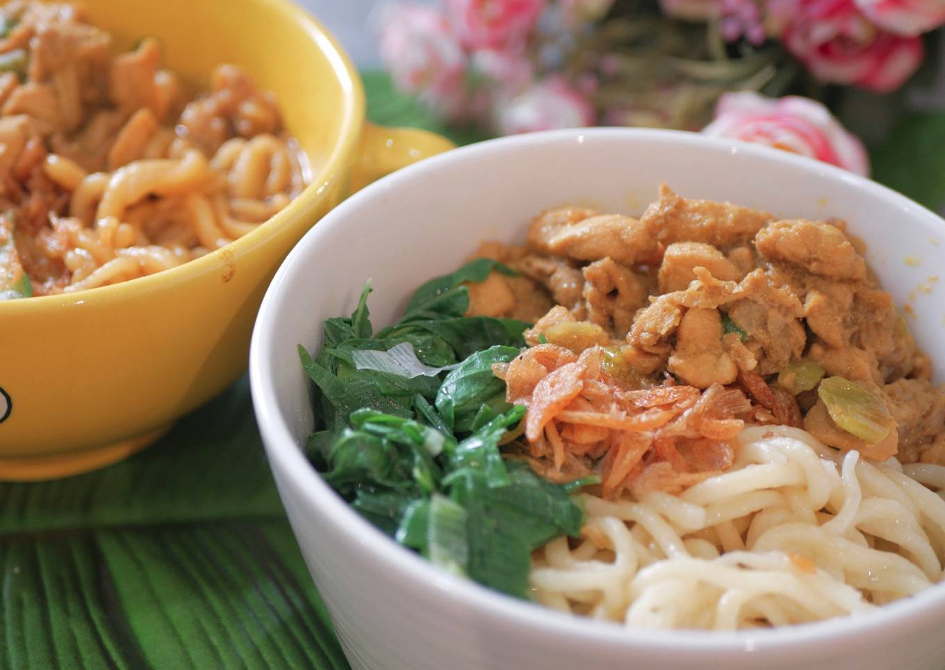 Mie ayam rumahan dijamin enak