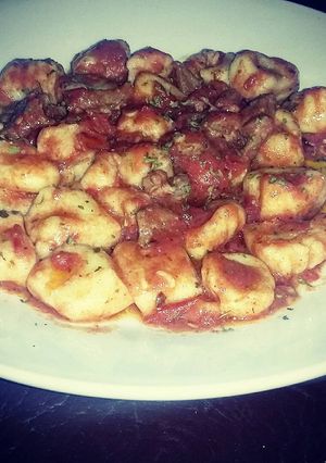 Una foto de Gnochis de ricota con salsa bolognesa