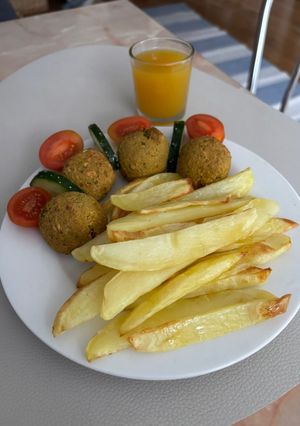 Air fryer-zöldborsó fasírt recept fotója