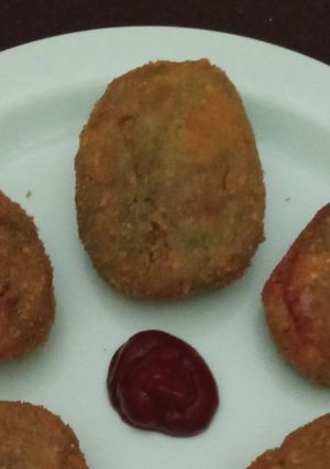 Una foto de Croquetas de pollo y espinaca
