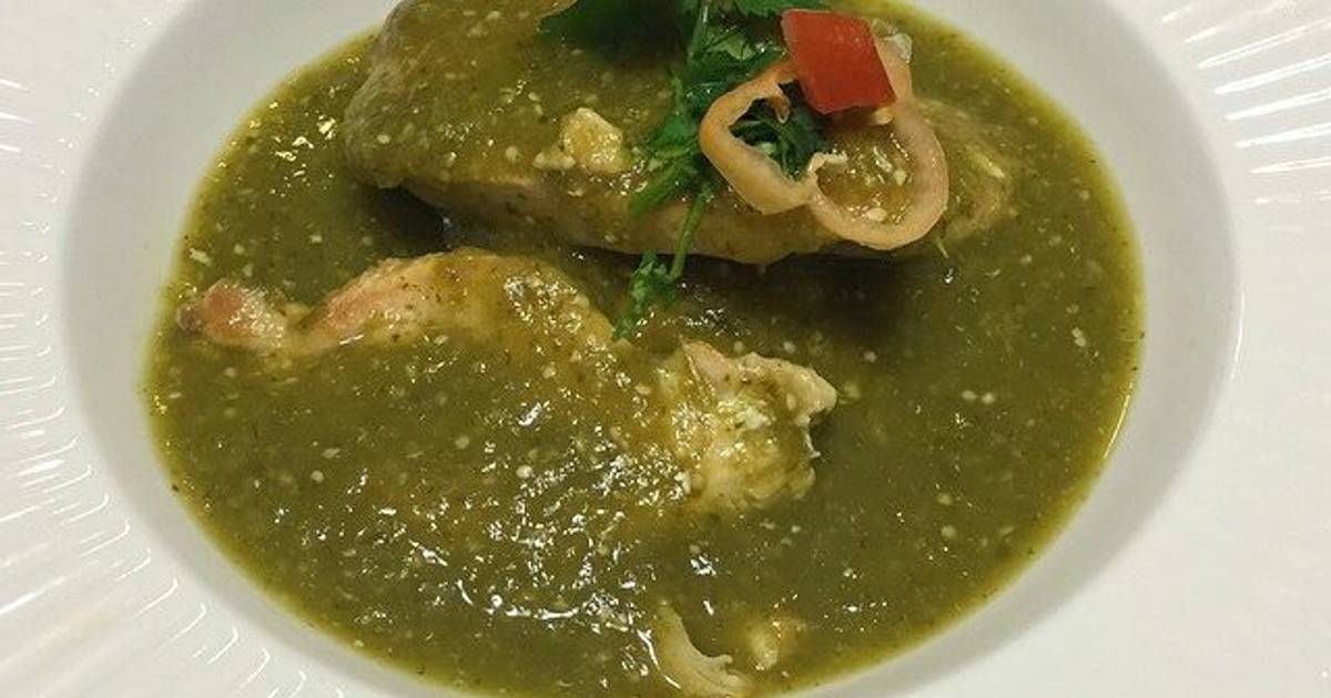Pechugas de Pollo en salsa verde Receta de Chef Diosa- Cookpad