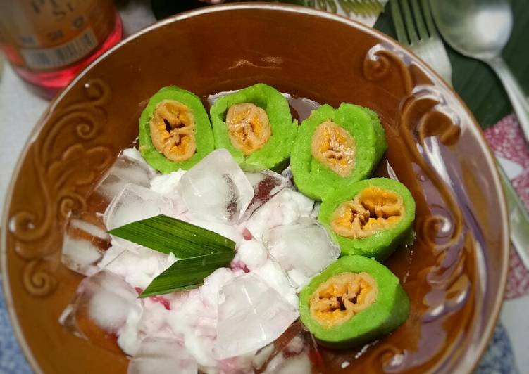 Resep 185. Es Pisang Ijo yang Lezat