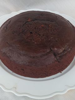 Una foto de Bizcochuelo De Chocolate Sin Huevo