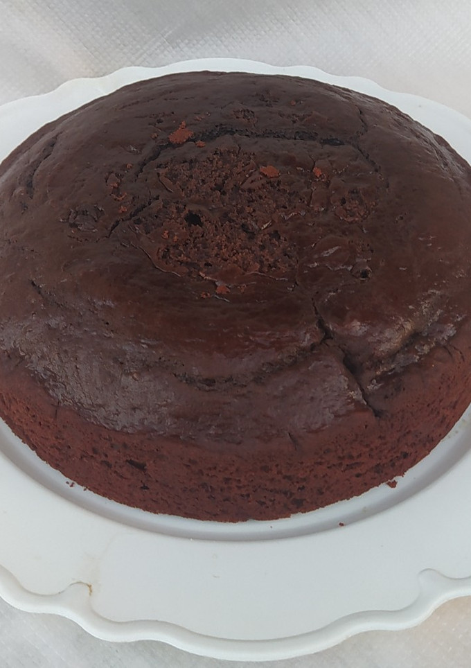 Una foto de Bizcochuelo De Chocolate Sin Huevo