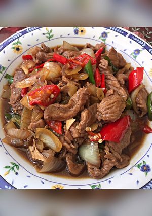 Foto resep Sapi Lada Hitam