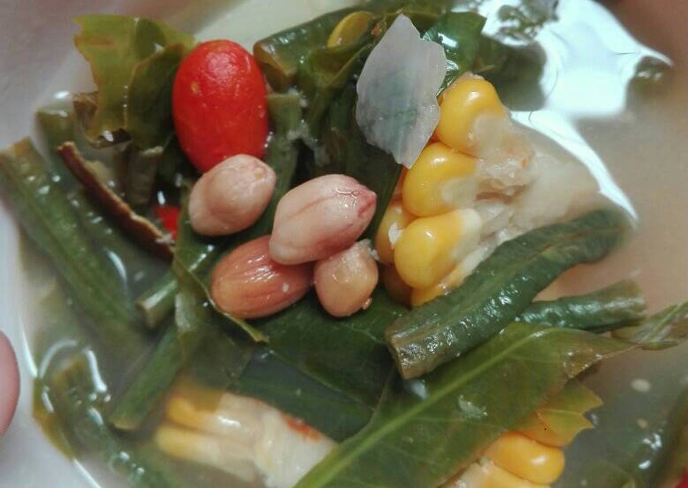 Sup sayur dengan asam jawa