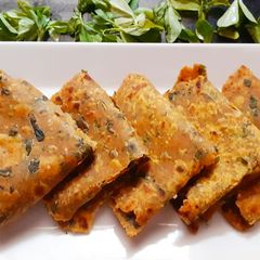 A picture of Methi ni bhaji na thepla.