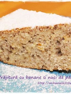 O poză a rețetei Chec cu banane și nuci.
