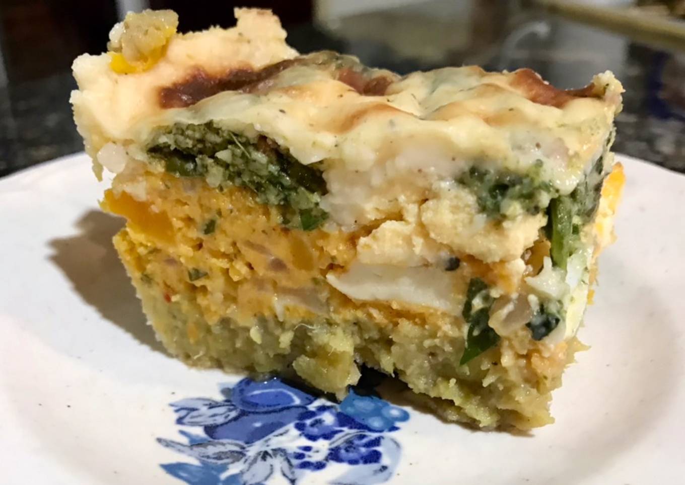 Pastel de verduras y colores