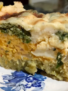 Una foto de Pastel de verduras y colores