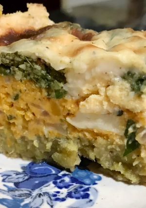 Una foto de Pastel de verduras y colores