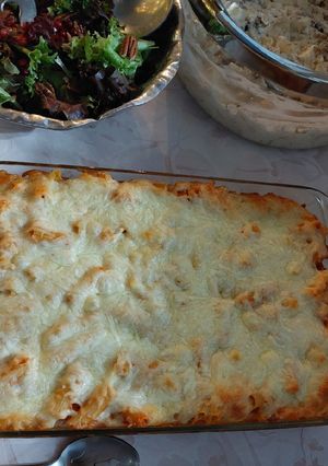 Una foto de Rigatoni al horno