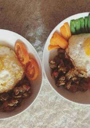 Foto resep Rice bowl with beef teriyaki
