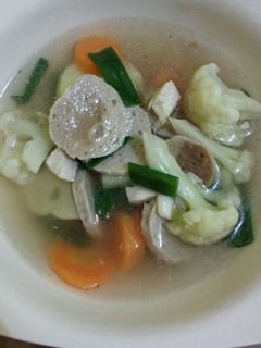 Foto resep Sup Bakso Ayam Sayuran ala rumahan
