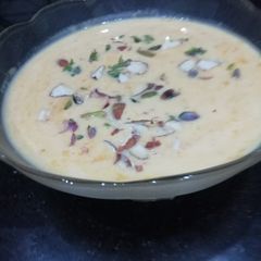 A picture of Kesar Mango Firni.
