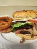 Brad's Double Bacon, Onion, Mushroom, Bacon Bleu Cheese Wagyu Burger