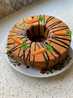 عکسی از دستور کیک هویج با گردو