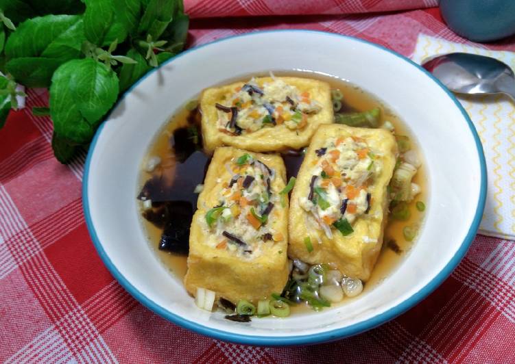 Cara Membuat Sup Tahu Kuah Nori, Enak