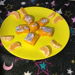 A picture of Orange burfi.