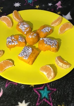 A picture of Orange burfi.