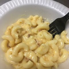 A picture of Bacon Mac and cheese.