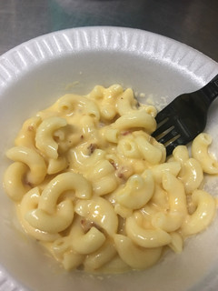 A picture of Bacon Mac and cheese.