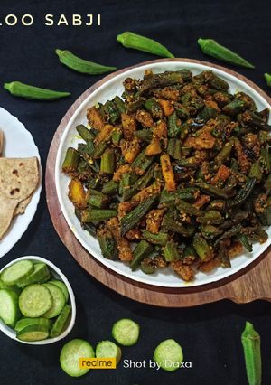 ભીંડા બટાકાનું શાક (Bhindi Aloo Sabji Recipe in Gujarati) રેસીપી મુખ્ય ફોટો