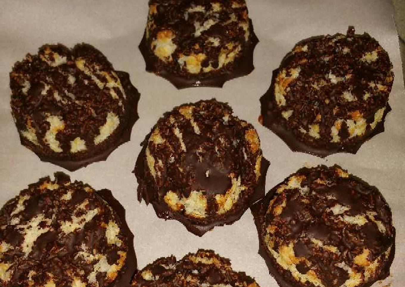 Dark Chocolate-dipped Coconut Macaroons