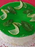 Cheesecake cu lime și mentă