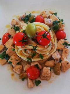Foto di Spaghetti quadrati con pesce spada 🌷
