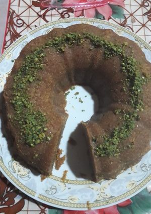صورة لوصفة البسبوسه على طريقتي وبالبرتقال الفريش كمان