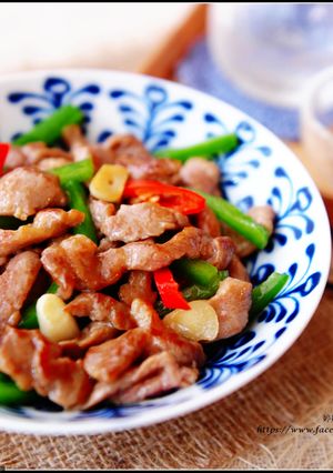青椒炒肉絲 的食譜成品照片