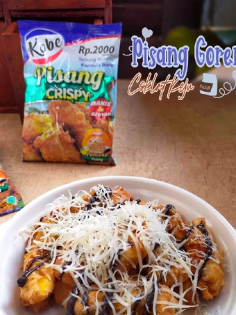 Langkah Mudah untuk Membuat Resep Pisang Goreng Coklat keju Tepung Kobe yang  Bikin Ketagihan Anti Ribet, Sempurna