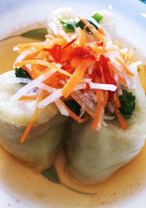 Hình của món Bánh ít trần tôm thịt.