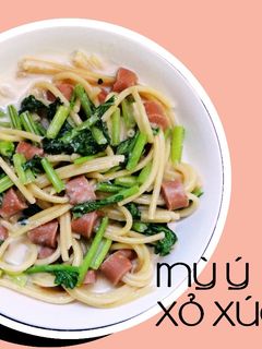 Hình của món MỲ Ý XỎ XÚC XÍCH nhà làm!.