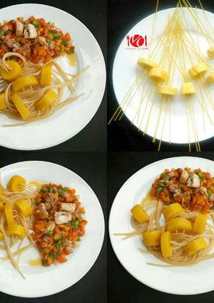 A picture of Spagtain With Fish Sauce.