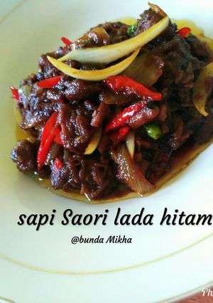 Foto resep Sapi Saori lada hitam