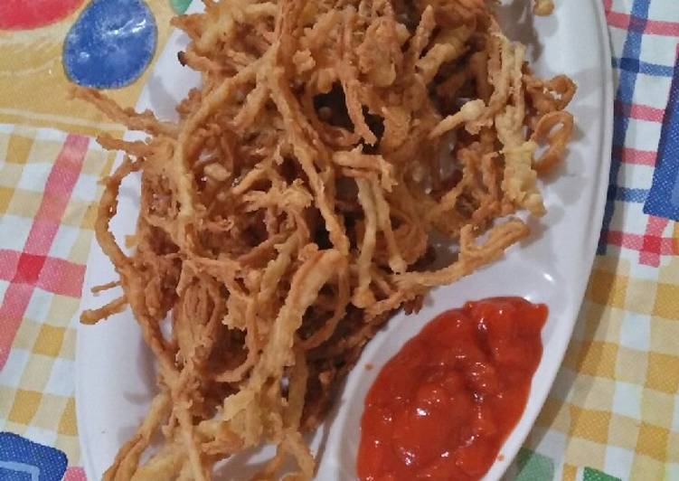 Jamur enoki crispy