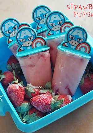 Foto resep Strawberry Popsicle