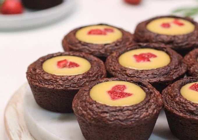 Resep Strawberry Cheese in Brownies Cup, Lezat Sekali