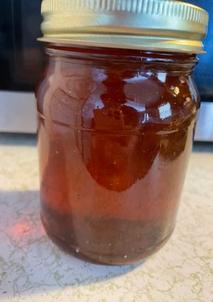 A picture of Homemade pancake syrup.